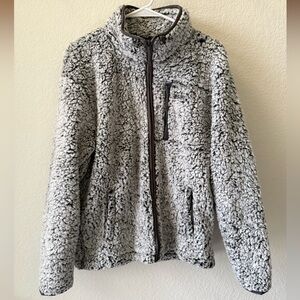 PINK Victoria's Secret Gray Sherpa Full Zip Jacket